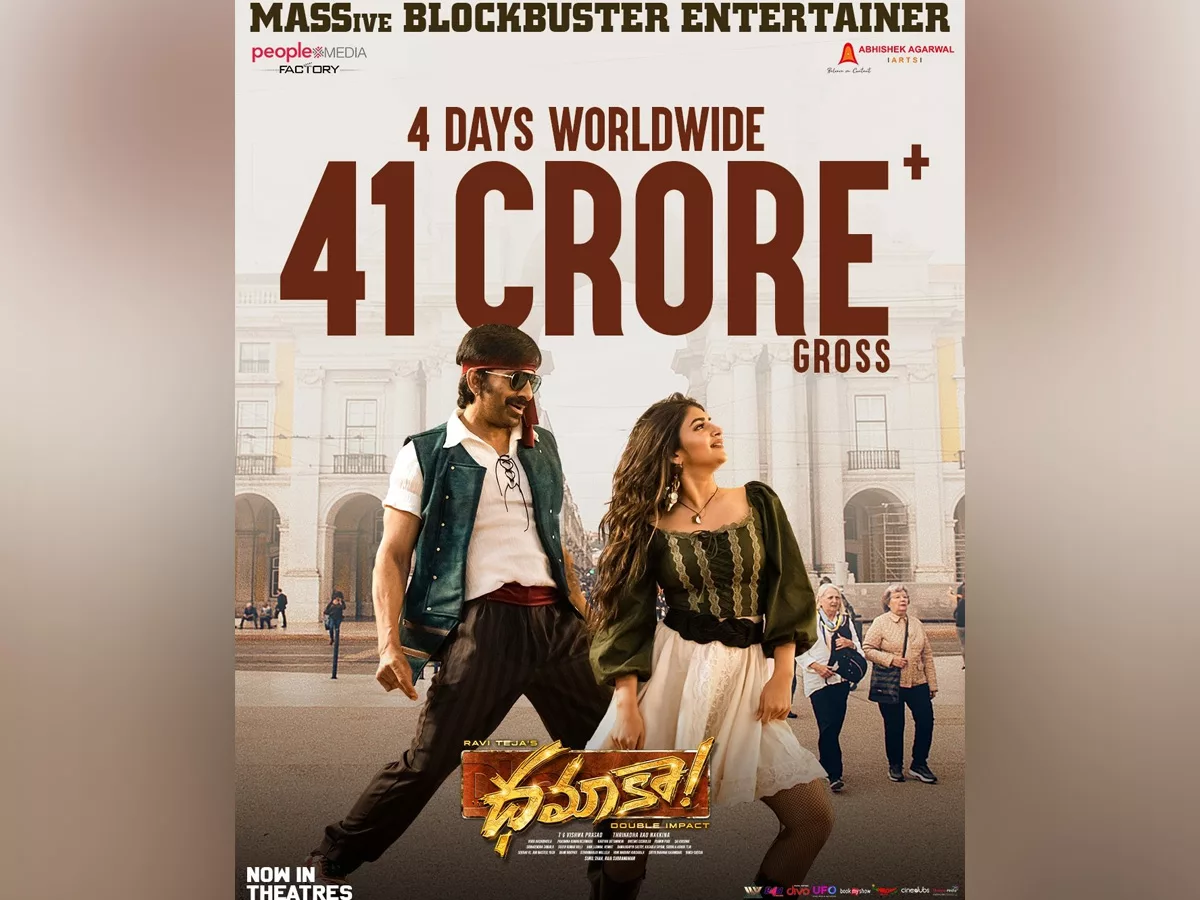 Dhamaka 4 days Worldwide Collections: Rs 41 Cr gross - Unstoppable Rampage
