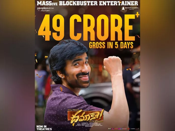 Dhamaka 5 days Collections: Rs 49 Cr gross – Massive blockbuster