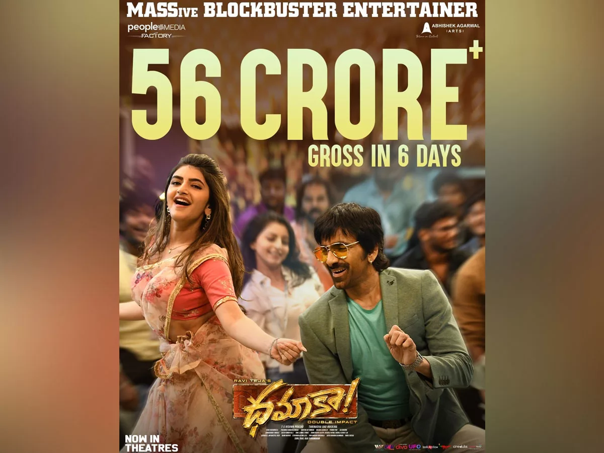 Dhamaka 6 days Collections: Rs 56 Cr gross – Blockbuster