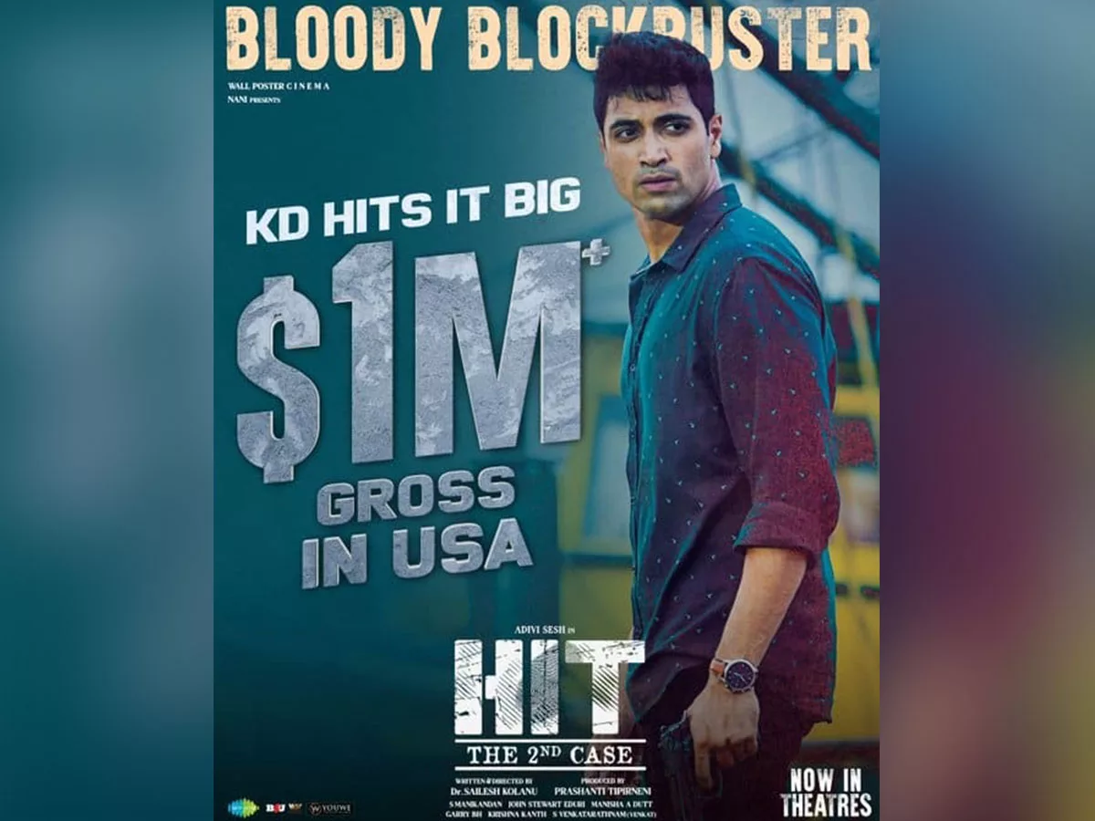 HIT 2 USA Box office Collections report- Hits the magical mark of $ ONE MILLION