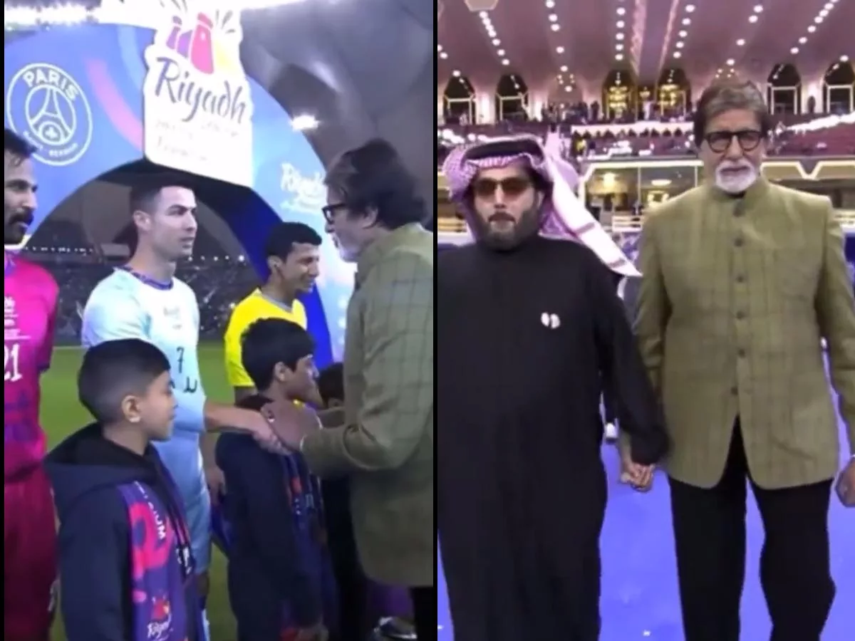 Amitabh Bachchan greets Cristiano Ronaldo and Lionel Messi in Riyadh