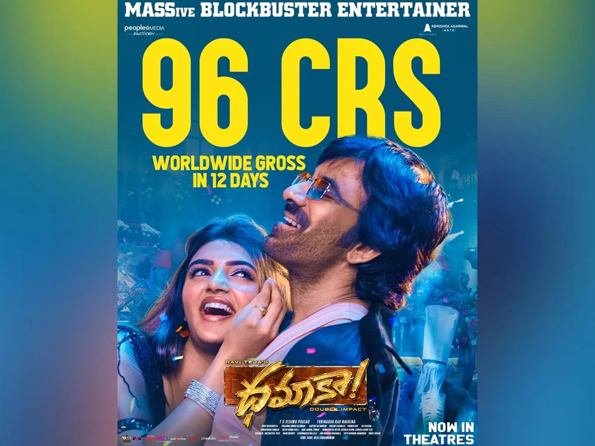Dhamaka 12 days Box office Collections: Rs 96 Cr+ Worldwide gross