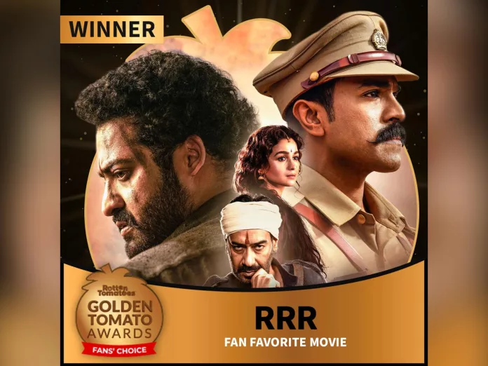 RRR wins Golden Tomato Awards for the year 2022