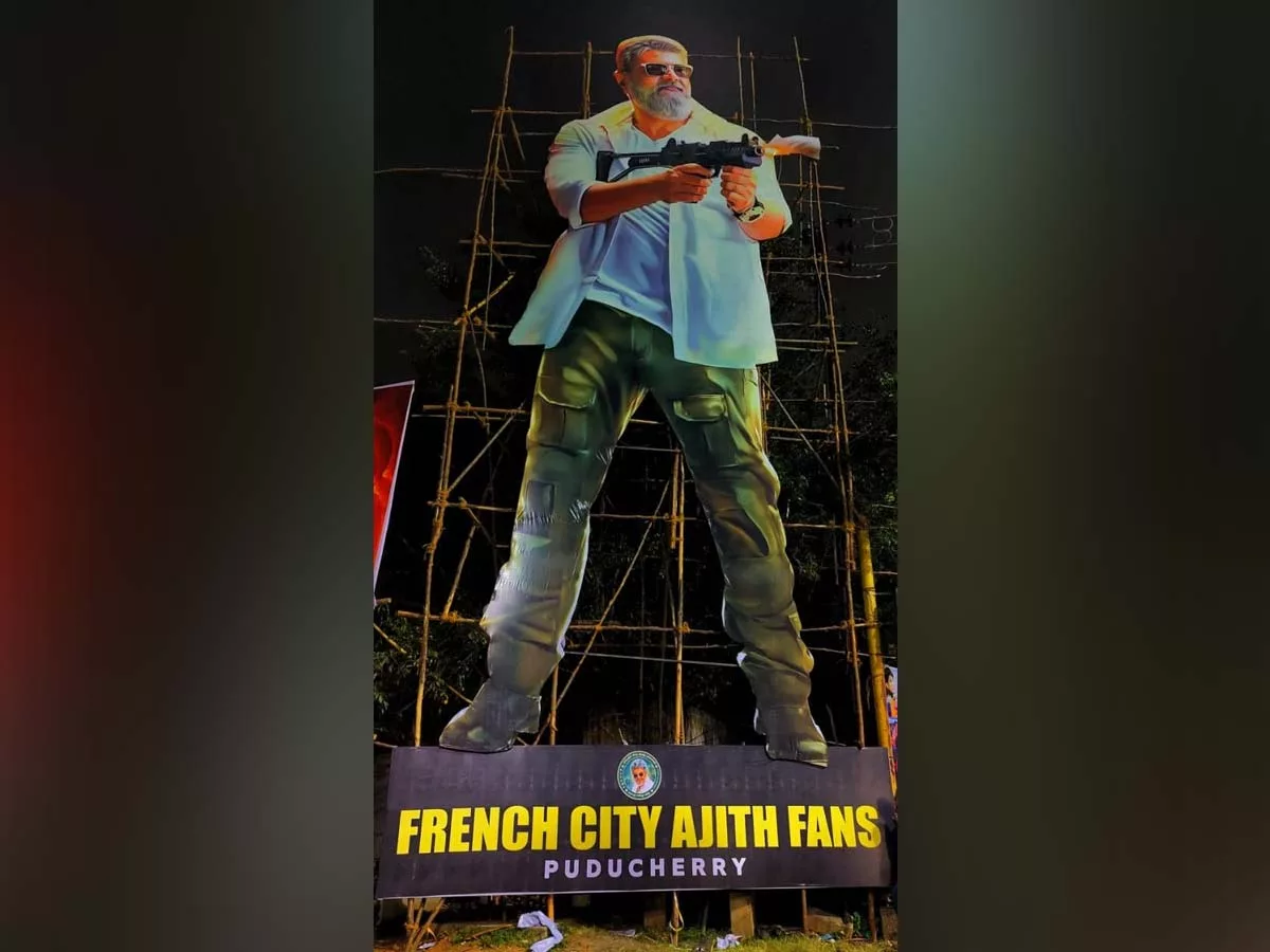 Thunivu Mania: Fans of Ajith Kumar erect 50-ft cut-out of the actor