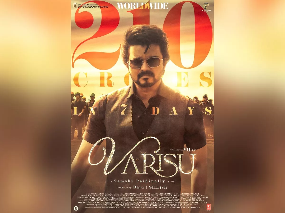 Varisu WW Collections: Crosses 210 Crs+ in 7 days