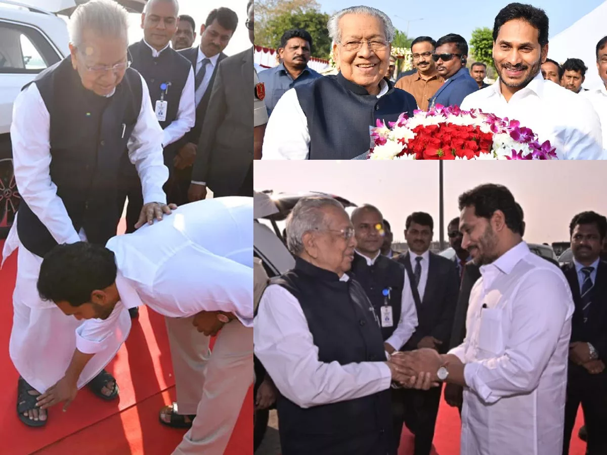 AP CM Jagan Reddy bowed at the feet of Governor