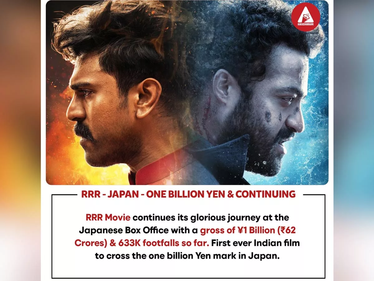 Finally RRR becomes first Indian film  to cross this mark in Japan