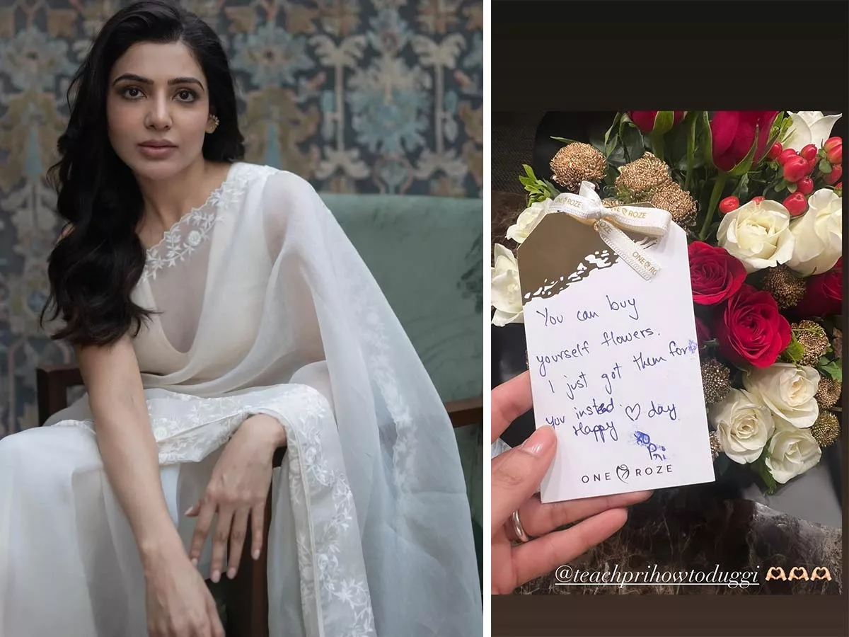Samantha receives roses on Valentine day but who is the mystery sender?