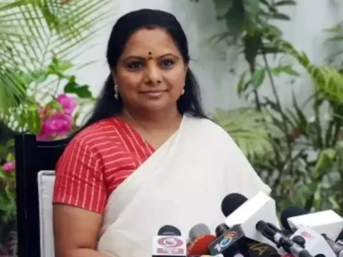 MLC K Kavitha in ED office, Husband Anil and lawyer stopped outside