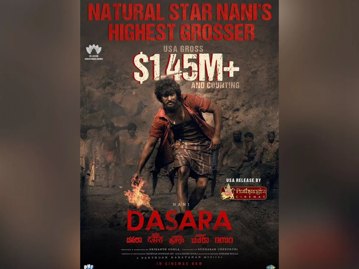 Dasara 3 days Collections: Nani highest grosser in USA now!