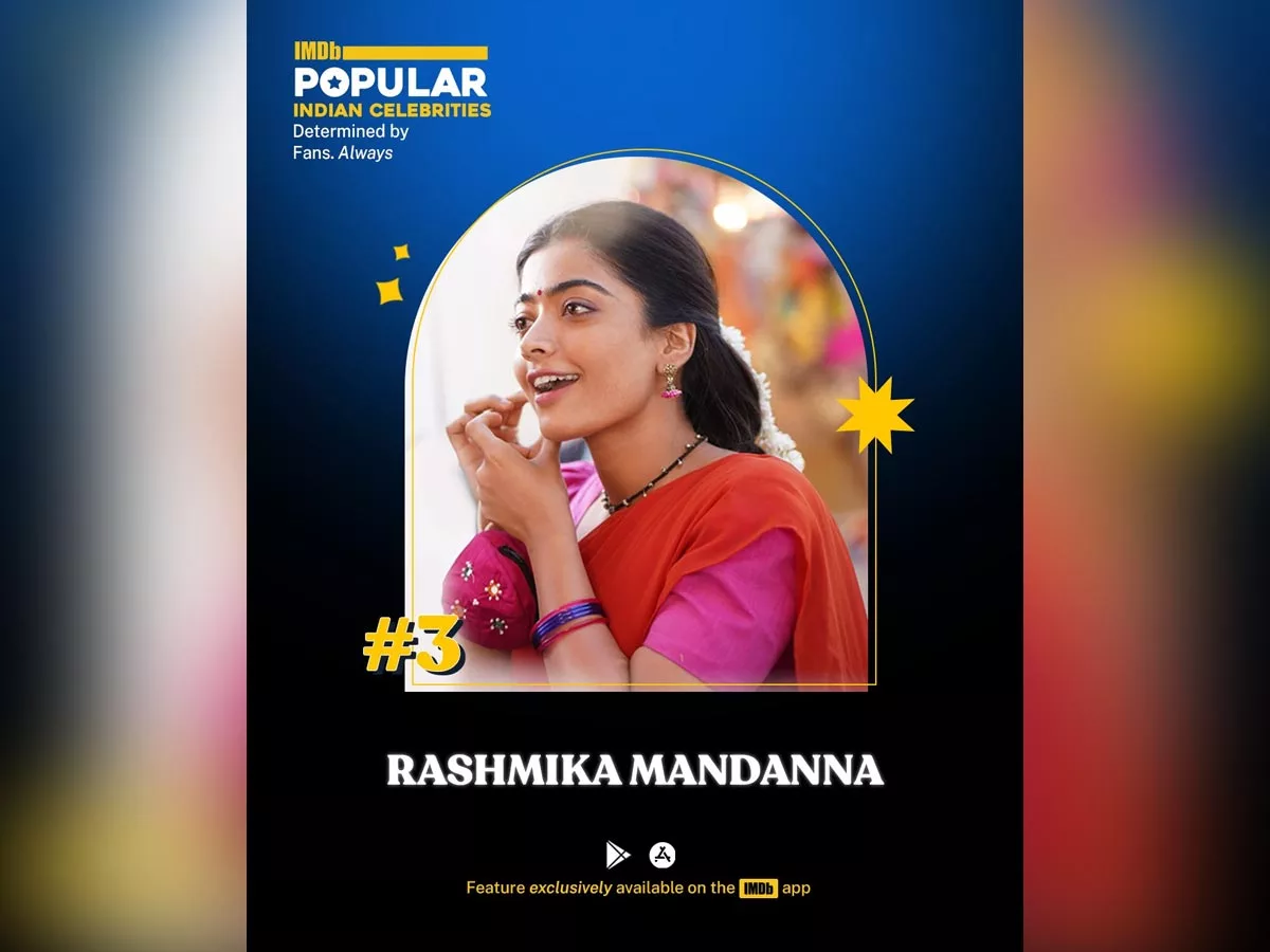 Rashmika Mandanna makes her debut at no 3 on IMDb