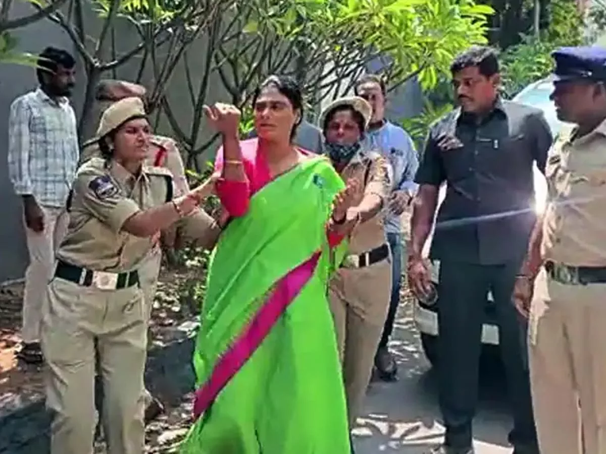 YS Sharmila granted conditional bail, Released in Evening