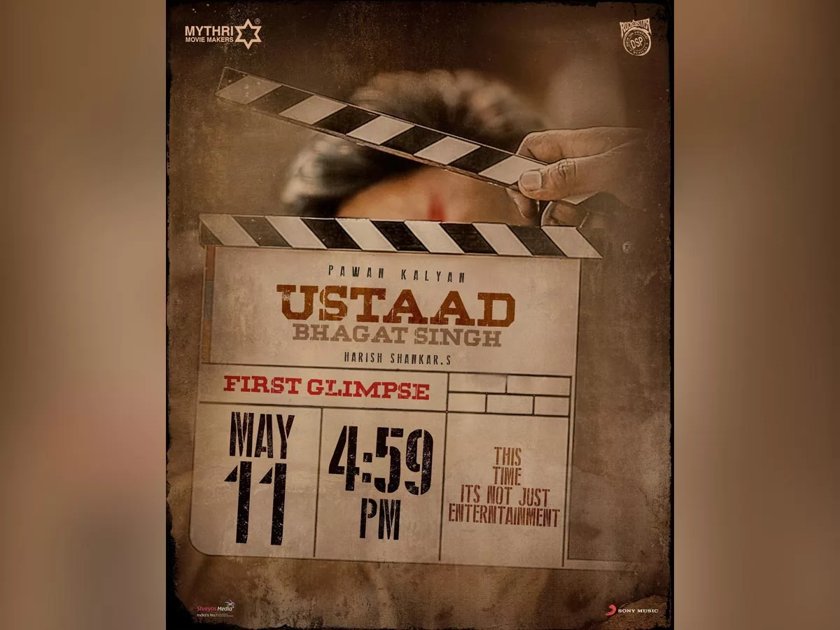 Official: Ustaad Bhagat Singh first glimpse video date and times locked