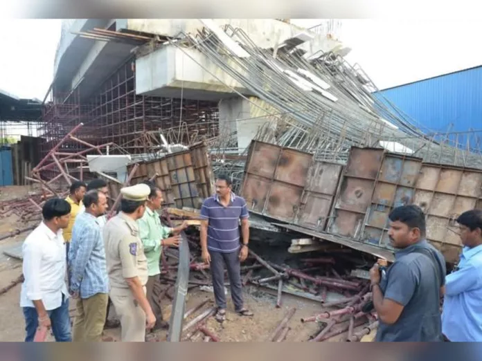 Flyover Accident in Hyderabad: Under construction ramp collapses, many injured