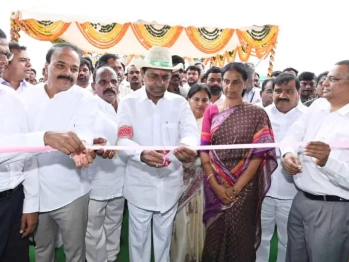 KCR inaugurates Medha Rail Coach Factory at Kondakal