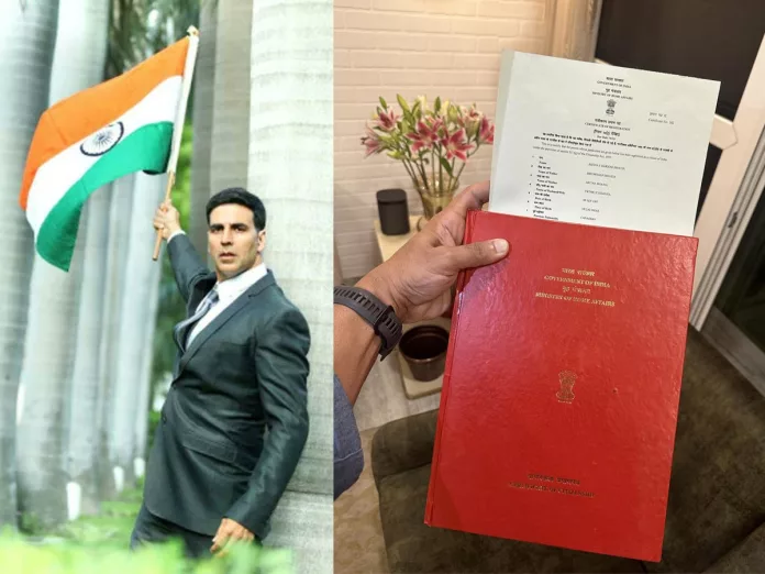 Akshay Kumar gets Indian citizenship now