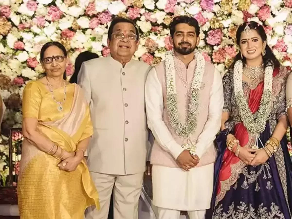 Brahmanandam Younger Son Siddharth ties the knot with Aishwarya