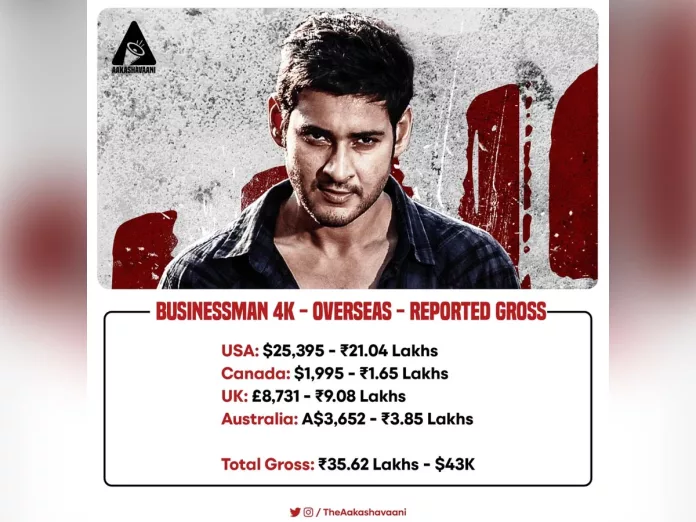 Businessman 4K Re Release Overseas Collections