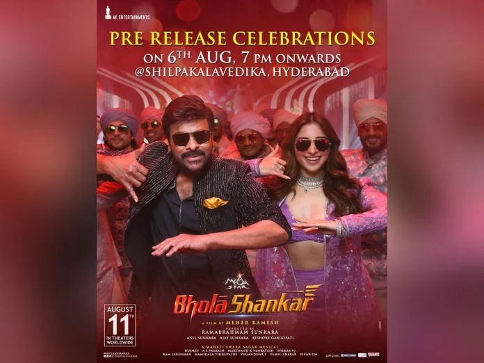 Date and venue locked for Bholaa Shankar Pre Release event