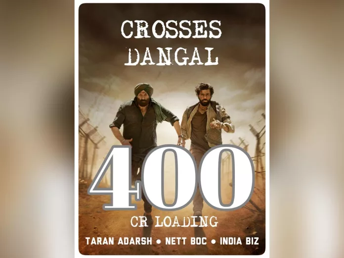 Gadar 2 12 Days Collections:  Crosses Dangal, next target KGF 2