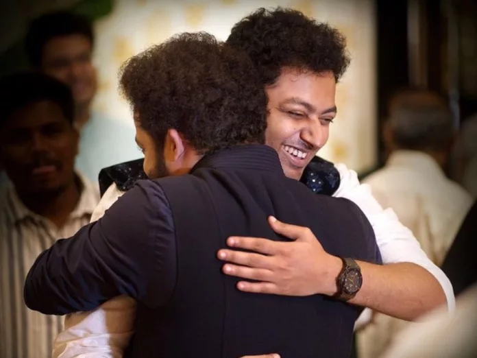 Priceless Moment: Mokshagna hugs Jr NTR