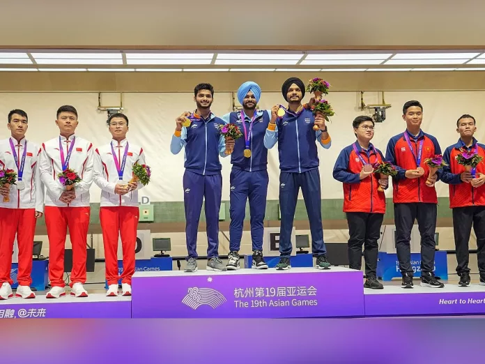 Asian Games 2023: India bags gold medal in 10m Air Pistol Team event