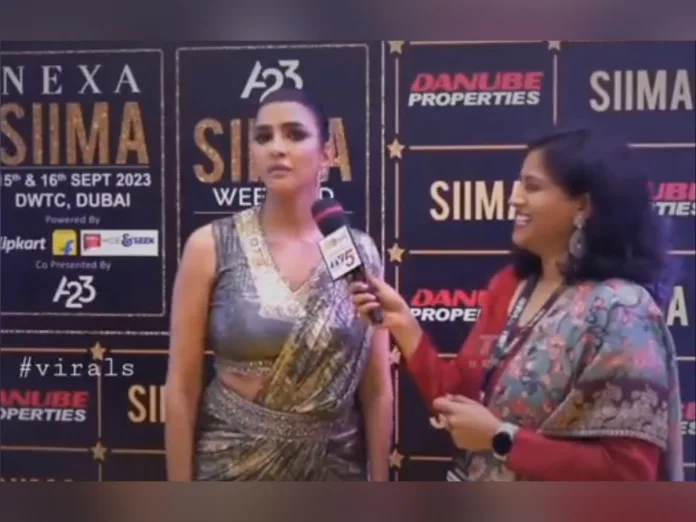 Manchu Lakshmi hits a man at SIIMA event, Video viral