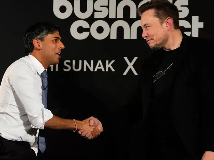 Elon Musk and Britain PM Rishi Sunak discuss AI risks 