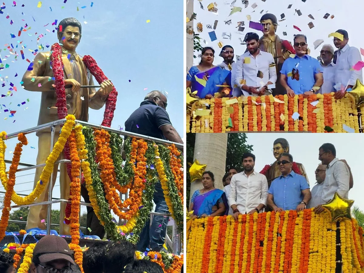 Kamal Haasan inaugurates SuperStar Krishna Statue in Vijayawada