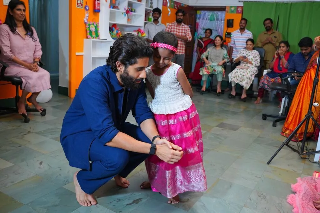 Naga Chaitanya At St Judes in Hyderabad Spends Valuable Time With Cancer Fighters