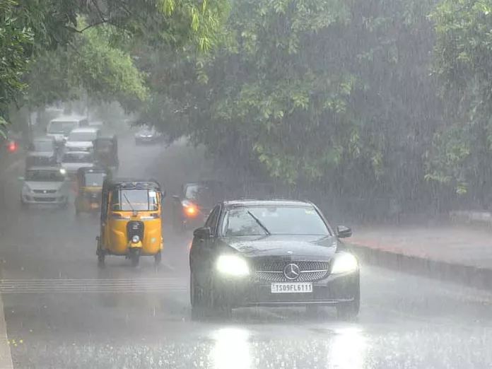 Rains for three days in Telangana