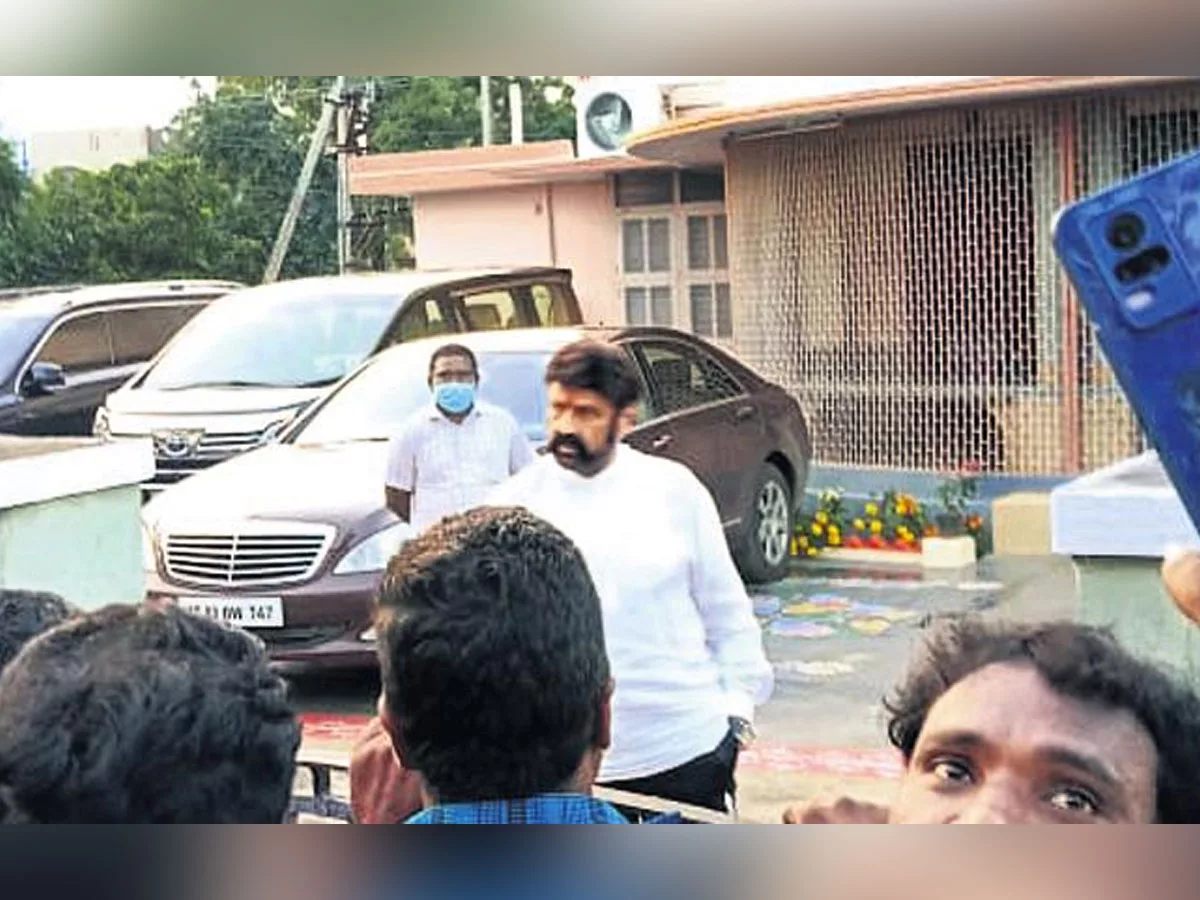 YCP worker’ attempt to stop Balakrishna car