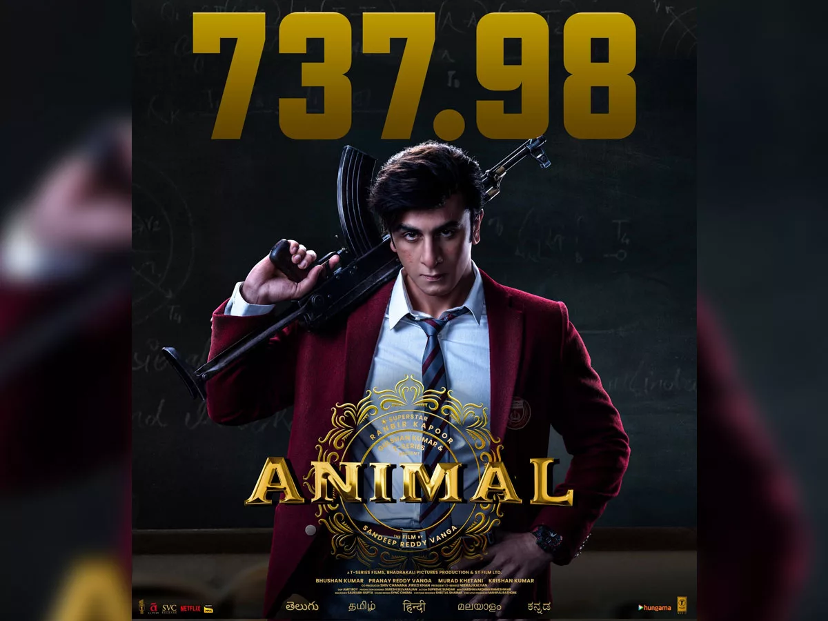 Animal 11 days Worldwide Collections:  Rs 737.98 Cr - Rewriting Box-office Records