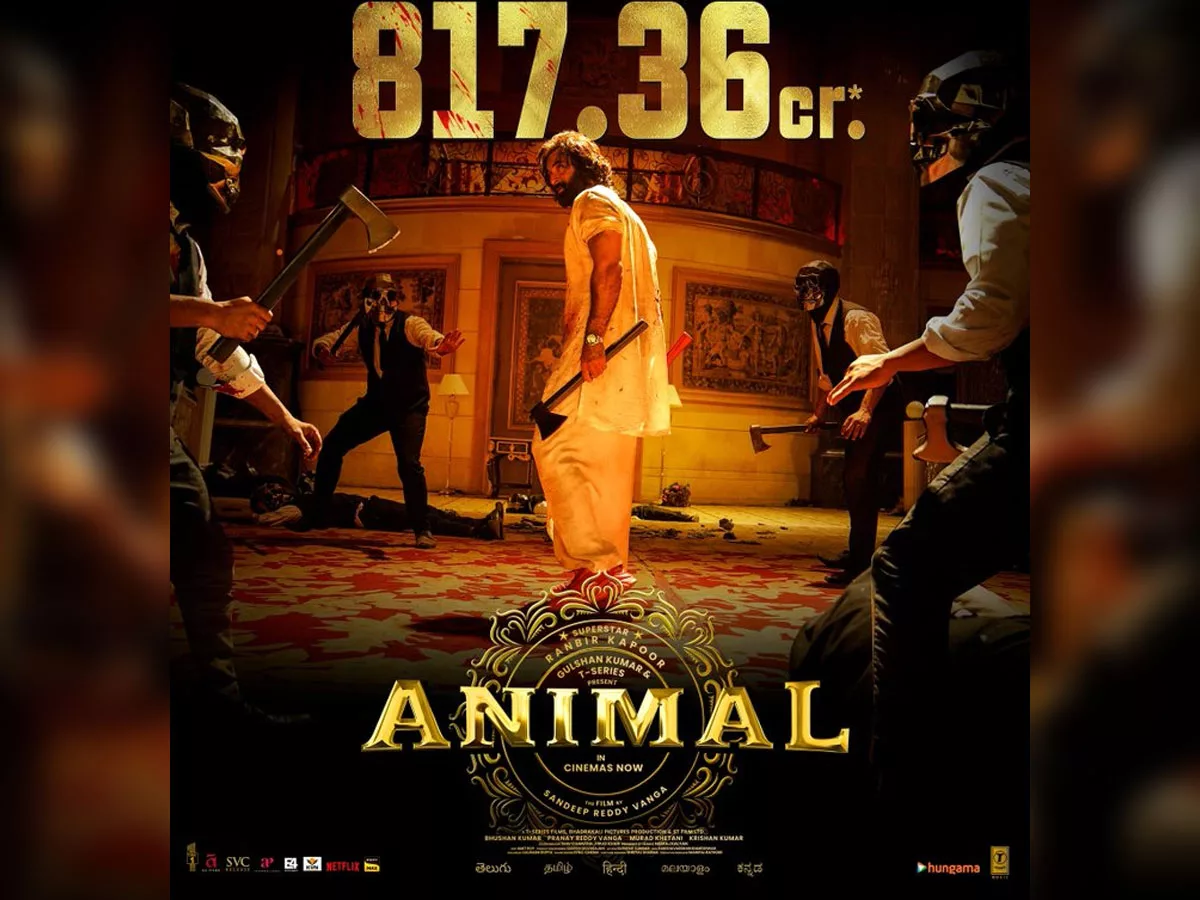 Animal 16 days Worldwide Collections: Rs 817.36 Cr 