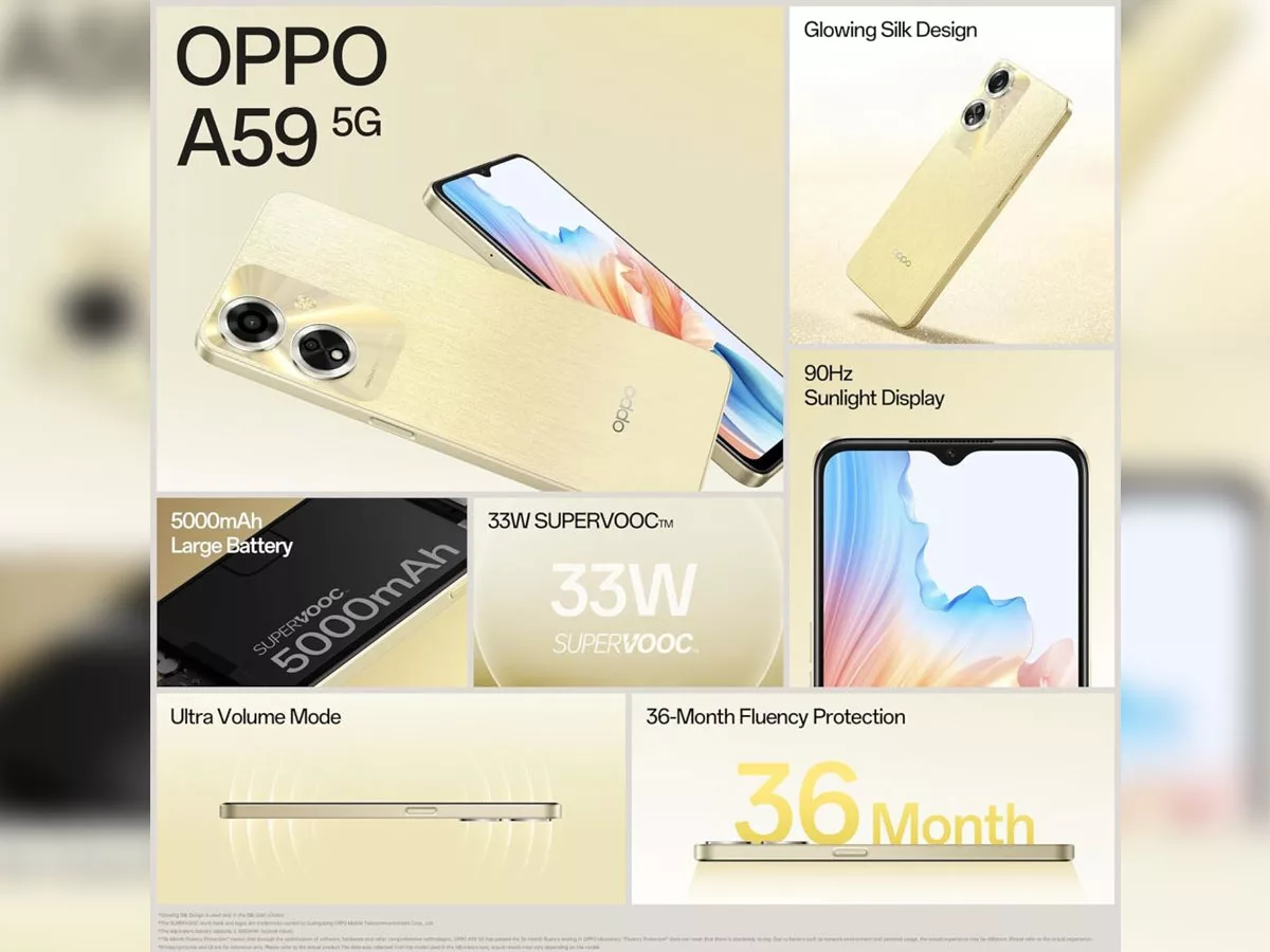 OPPO A59 5G launched in India at a starting price of Rs 14999