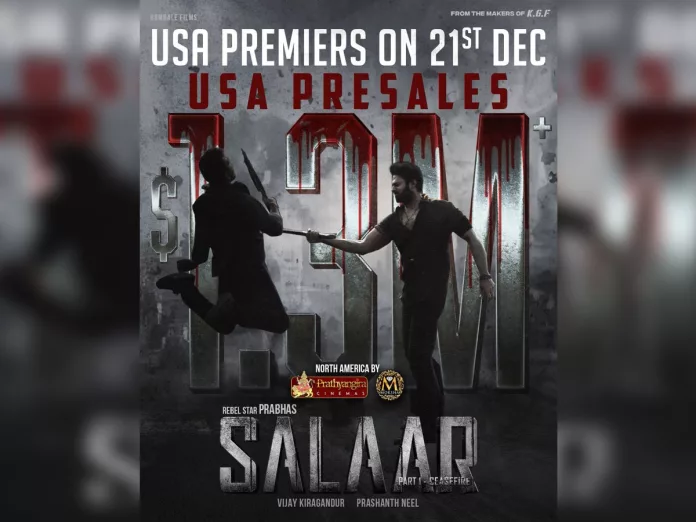 Salaar USA Premieres Pre Sales crosses $1.3 Million