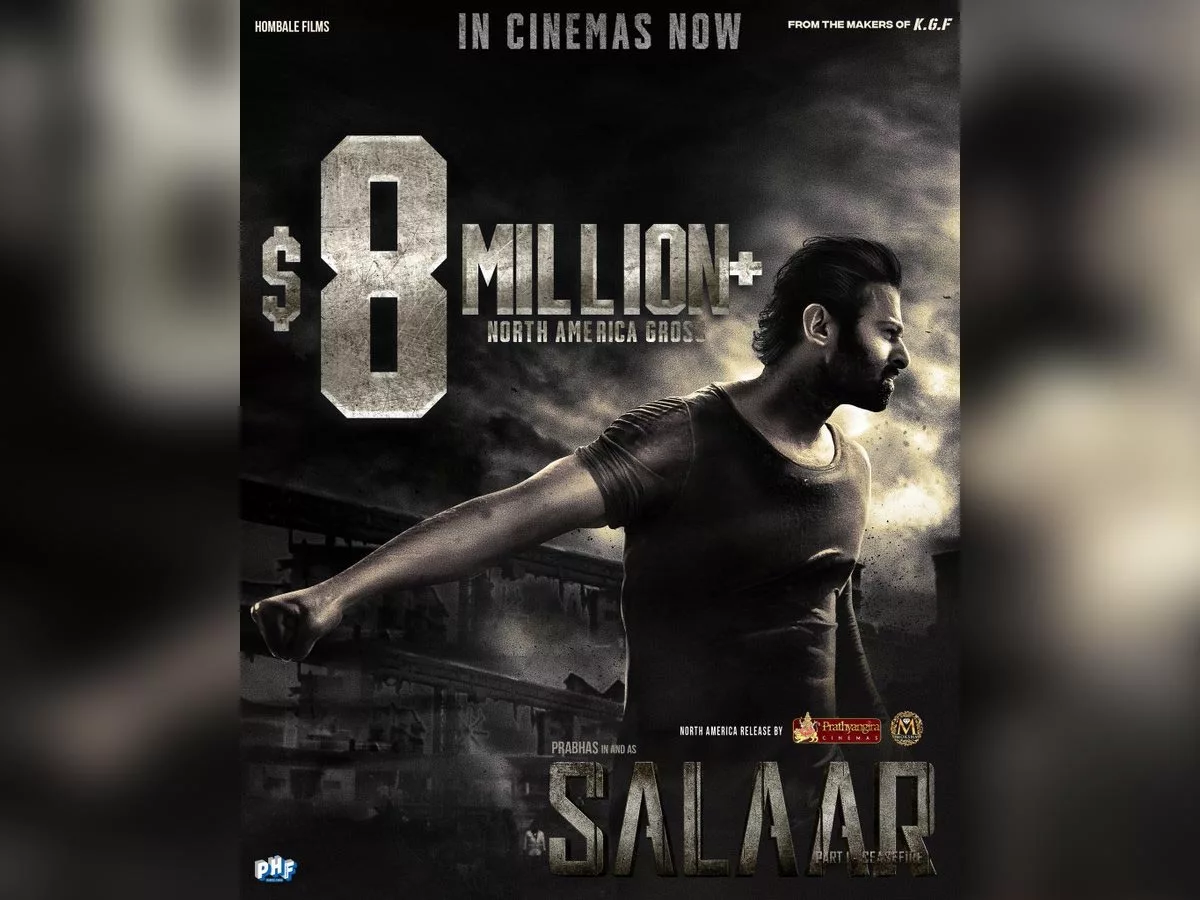 Salaar only four South Indian films crossed the $8 Million mark in North America